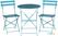 Bolero ronde stalen opklapbare tafel turquoise 59,5cm | GK983 5