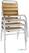 Bolero aluminium en essenhouten stoel (4 stuks) | GK997 4