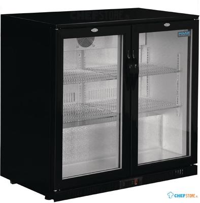 Polar G-Serie 2-Deurs Barkoeling Met Klapdeuren Zwart 208l, Polar GL002