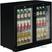 Polar G-Serie 2-Deurs Barkoeling Met Klapdeuren Zwart 208l, Polar GL002 2