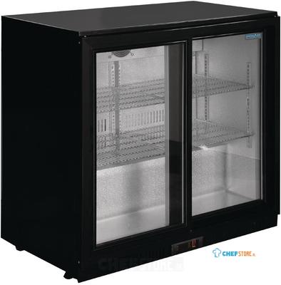 Polar G-Serie 2-Deurs Barkoeling Met Schuifdeuren Zwart 198l, Polar GL010