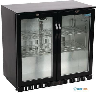 Polar G-Serie 2-Deurs Barkoeling Met Klapdeuren Zwart 198l, Polar GL012