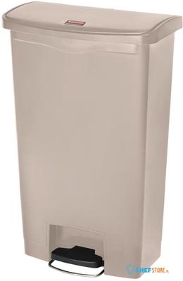 Rubbermaid Slim Jim Front Step pedaalemmer 68ltr beige - GL033