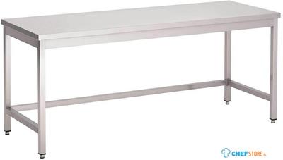 Gastro M | RVS werktafel | zonder onderblad | 120x70x85cm | GN108