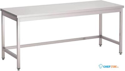 Gastro M | RVS werktafel | zonder onderblad | 200x70x85cm | GN113