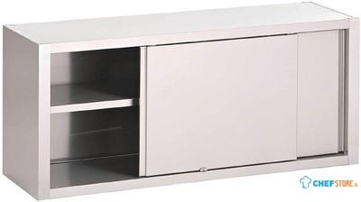 Gastro M RVS wandkast met schuifdeuren 140x40x60cm | GN170