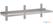 Gastro M RVS wandplank zonder steunen 140x40cm | GN185 4