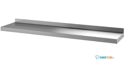 Gastro M RVS wandplank zonder steunen 180x40cm | GN188