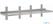 Gastro M RVS plankdrager voor wandplank 25cm | GN191 4