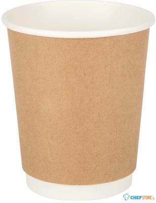 Fiesta koffiebekers dubbelwandig kraft 225ml