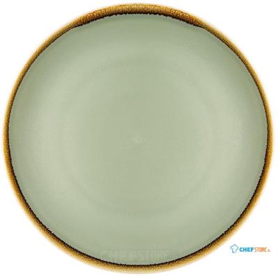 Olympia Kiln ronde coupeborden mosgroen 28cm | GP475