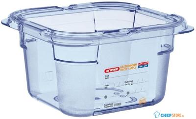 Araven | Voedseldoos | ABS | Blauw | GN1/6 | 10cm hoog | GP571