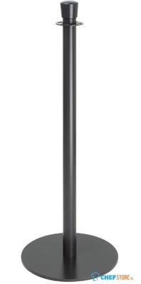 Bolero Vlakke Basis Barrièrepalen Zwart (set van 2) - GP638