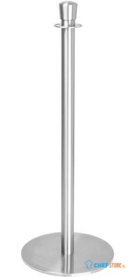 Bolero Vlakke Basis Barrièrepalen Geborsteld RVS (verpakking van 2) - GP639