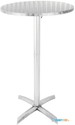 Bolero ronde statafel met kantelbaar RVS blad | GR396