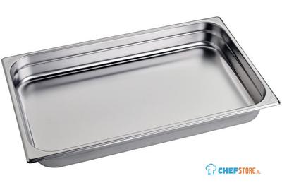 Gastro M | RVS GN1/1 bak | 6.5cm hoog | GR725