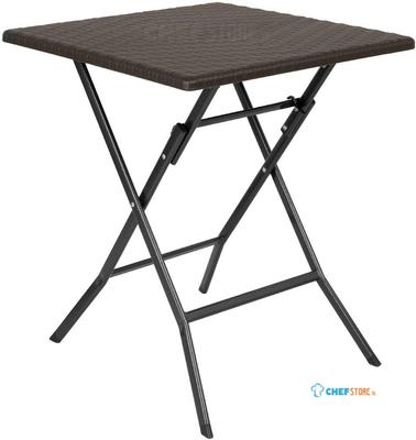 Bolero Vierkante Opvouwbare Tafel Bruin 620mm - GR773