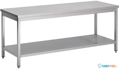 Werktafel | RVS | Onderblad | 70cm breed | 60cm diep | GS001