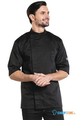 Chaud Devant Bacio Koksbuis Korte Mouw Zwart - Maat L - H631-L