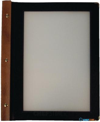 Securit menumap hout A4 zwart | H735