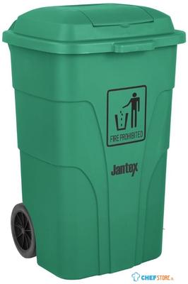 Jantex 120Ltr Container met Voetpedaal Groen - HC924