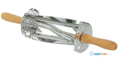 Tellier Gobel RVS Croissant Roller Cutter met Houten Handvat 510x95x95mm - HS517