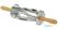 Tellier Gobel RVS Croissant Roller Cutter met Houten Handvat 510x95x95mm - HS517