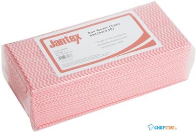 Jantex Niet-Geweven Doeken Rood (50 Stuks) - HS594