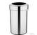 Bolero Geborsteld Stalen Prullenbak met Open Bovenkant Deksel 70ltr - HT460
