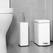 Jantex Vierkante Toiletborstel en Houder - wit - HT477 6