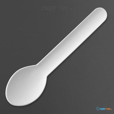Fiesta Recyclable Fiesta Composteerbare Papieren Theelepels 132mm (verpakking van 100) - HT486