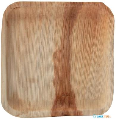 Fiesta Compostable Fiesta Composteerbare Palmblad Borden Vierkant 250mm (Verpakking van 100) - HT875