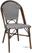 Bolero Parijse Stijl PE Rattan Stoel Zwart Dot Mix (2 Pack) - HW598