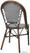 Bolero Parijse Stijl PE Rattan Stoel Zwart Dot Mix (2 Pack) - HW598 3