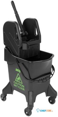 Jantex 20Ltr Hoge Mopemmer en Wringpers - Groene Opdruk - HW637