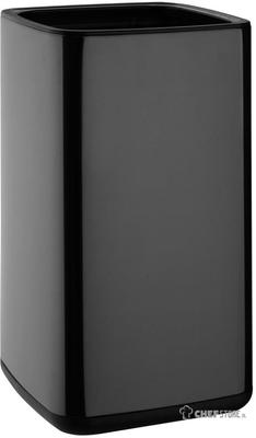 Bolero Vierkante Afvalbak Titanium Zwart 7Ltr - HX259