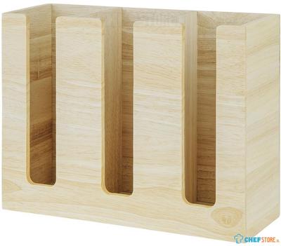 Olympia Cup Organiser Hevea Hout 340x120x240mm - HX394