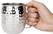 Olympia Barware Gehamerde RVS Mokken 440ml (verpakking van 6) - HY113 3