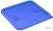 Vogue HY411 Hygiplas vierkant deksel voor voedselopslagcontainer Blauw Medium