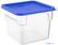 Vogue HY411 Hygiplas vierkant deksel voor voedselopslagcontainer Blauw Medium 4