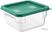 Vogue HY413 Hygiplas Vierkant Voedselopslagcontainer Deksel Groen Klein 4