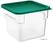 Vogue HY414 Hygiplas vierkante voedselopslag containerdeksel groen medium 4