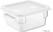 Vogue HY416 Hygiplas vierkante voedselbewaarcontainer deksel wit klein 4