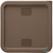 Vogue HY423 Hygiplas vierkante voedselcontainer deksel bruin medium 2
