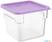 Vogue HY426 Hygiplas Vierkante Deksel voor Voedselcontainer Paars Medium 4