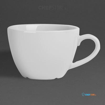 Olympia Whiteware Platte Witte Kopjes 170ml (12 Stuks) - HY539