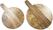 Olympia Ronde Displaystandaard van Mangohout met Metalen Poten 350x250x80mm - HY755 5