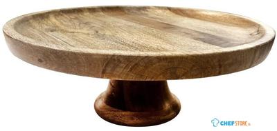 Olympia Taartstandaard Mangohout 330x120mm - HY757