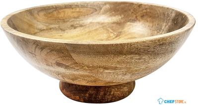 Olympia Schaal met Voet Mango Hout 280mm - HY758