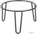 Olympia Antislip Verhoger Ronde Zwarte Draad 210x120mm - HY983
